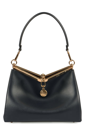 VELA MEDIA LEATHER SHOULDER BAG