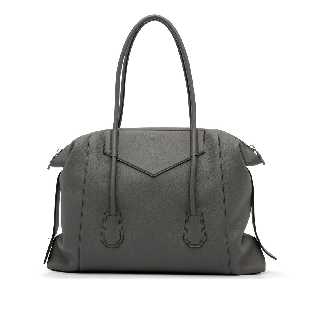 Gray Givenchy Large Antigona Lock Soft Tote Bag