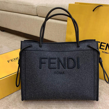 Makersluxe FF Logo Wool Shopper Bag - FND 785