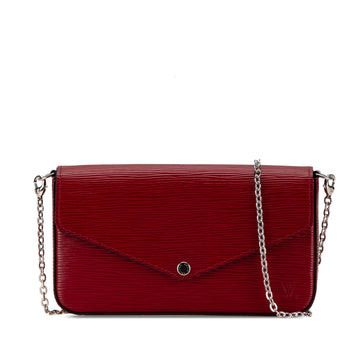Louis Vuitton Pochette Félicie Red Epi