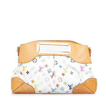 White Louis Vuitton Monogram Multicolore Judy MM Satchel
