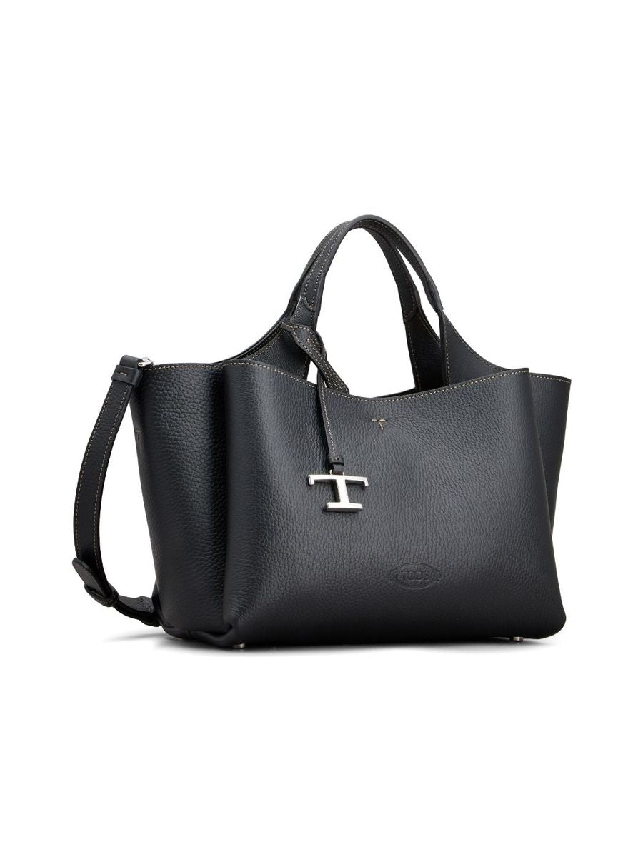 Medium Logoplaque Leather Tote