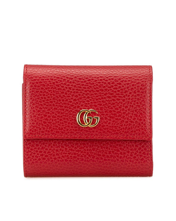 Trifold Leather Wallet with Zip and Slip Pockets