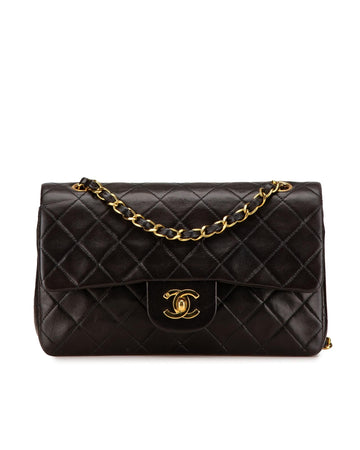 Small Classic Quilted Lambskin Double Flap Shoulder Bag