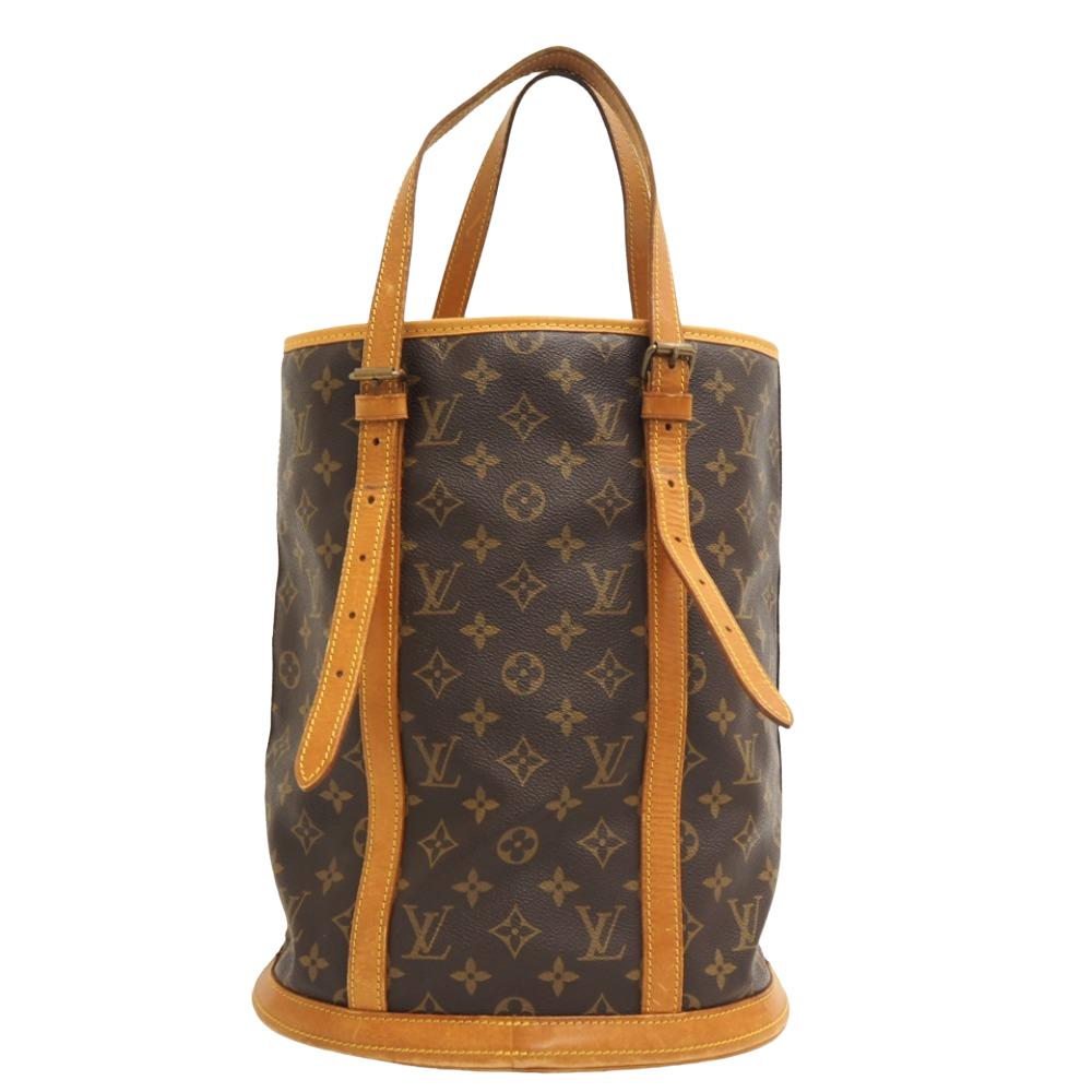 LOUIS VUITTON Shoulder Bag M42236 leather Brown Monogram BucketGM Women Used