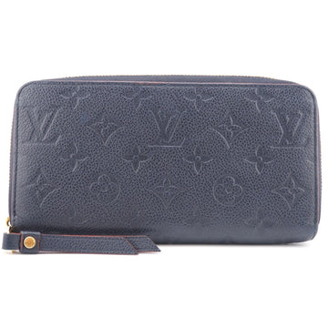 LOUIS VUITTON Long Wallet Purse M62121 leather Navy Monogram Ann Platt Marine Rouge Women(Unisex) Used