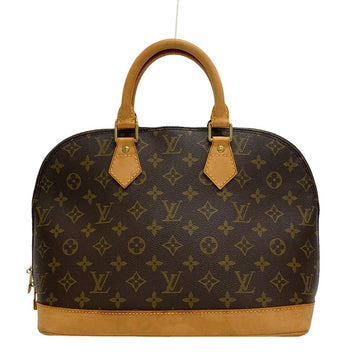 LOUIS VUITTON Handbag M51130 leather Brown Monogram Alma Women Used