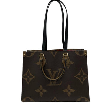 LOUIS VUITTON Handbag M45321 leather Brown Monogram Giant Reverse On the Go MM Women Used