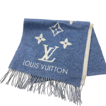 LOUIS VUITTON Scarf M75704 cashmere gray Escalp Reykjavik Women Used