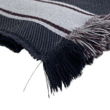 LOUIS VUITTON Scarf  400505 wool black Escharp Messager mens Used