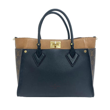 LOUIS VUITTON Handbag M53823 leather black Taurillon Clemence On My Side MM Women Used