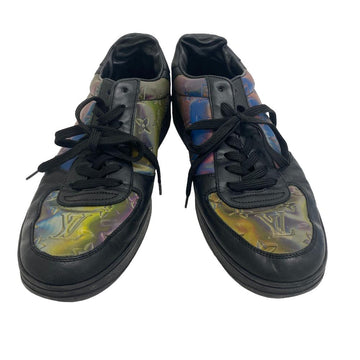 LOUIS VUITTON sneakers leather black 2021 Rivoli Line Rainbow mens 7     Used