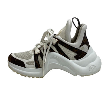 LOUIS VUITTON sneakers leather white Monogram Arclight line Women 36 Used