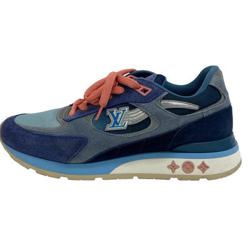 LOUIS VUITTON sneakers suede blue 20 years Runaway line mens 8 Used