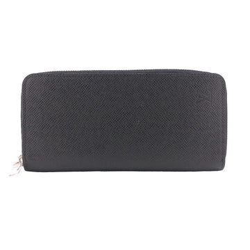 LOUIS VUITTON Long Wallet Purse M30503 leather black Zip Around Taiga Zippy Wallet Vertical mens Used