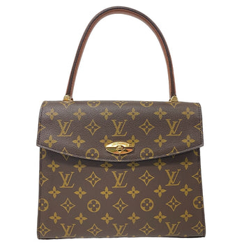 LOUIS VUITTON Handbag M51379 leather Brown Monogram Malesherbes Women Used