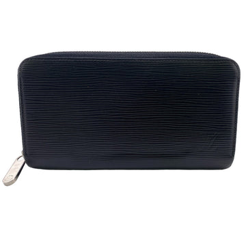 LOUIS VUITTON Long Wallet Purse M61857 leather black Zip Around Epi Zippy wallet mens Used