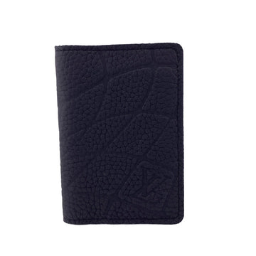 LOUIS VUITTON Card Case M81732 leather black Taurillon Clemence Organizer De Poch mens Used