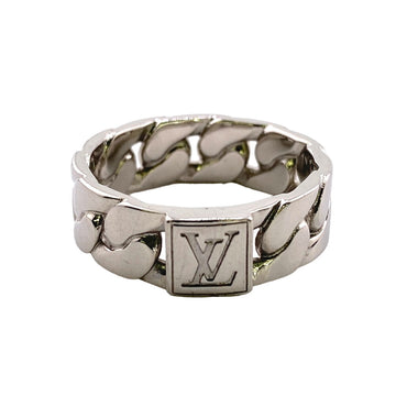 LOUIS VUITTON Ring M1533M Gold Plated Silver M Ring: LV Mosaic Chain mens(Unisex) Used