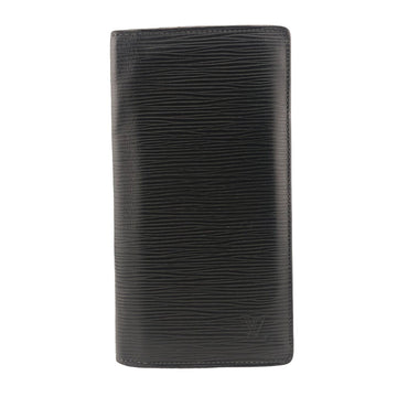 LOUIS VUITTON Long Wallet Purse M60622 leather black Epi Portefeuille Braza mens Used