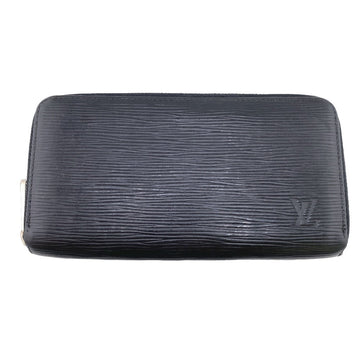 LOUIS VUITTON Long Wallet Purse M61857 leather black Zip Around Epi Zippy wallet mens Used