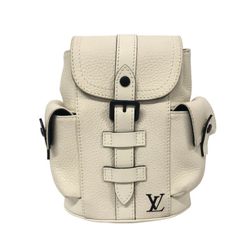 LOUIS VUITTON Sling bag M58493 leather white Christopher XS mens(Unisex) Used