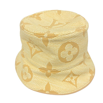 LOUIS VUITTON hat MV0273 Cotton, Rayon beige Bucket hat Women Used