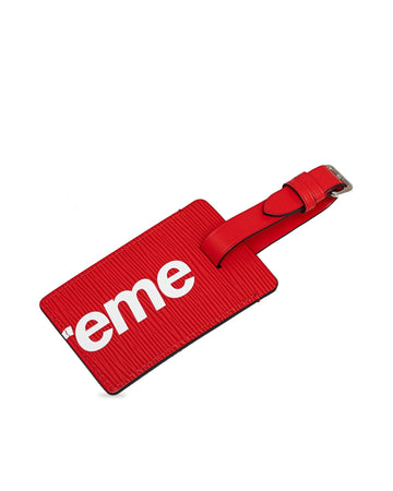 Epi Leather Luggage Tag with Lobster Claw Closure