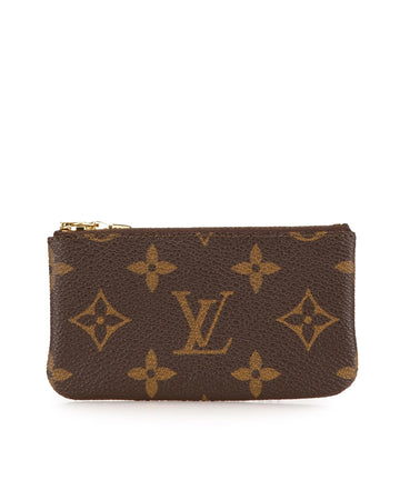 Monogram Canvas Pochette Coin Pouch with Top Zip Closure