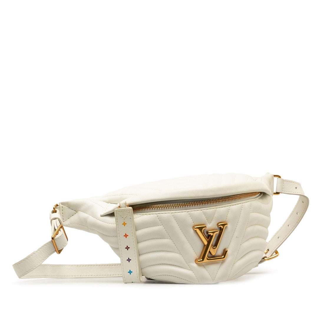 White Louis Vuitton New Wave Bumbag Belt Bag