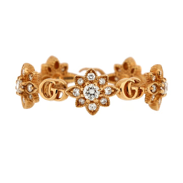 GG Flora Ring 18K Rose Gold with Diamonds