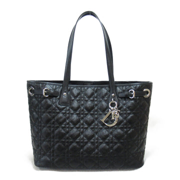 Dior Dior  Dior Lady Suedeshirt Bag Bag PVC Coated Linen  Black M1010PPCD