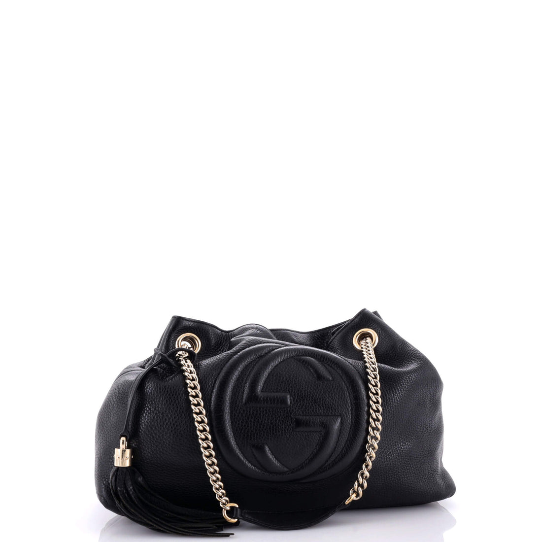 Soho Chain Strap Shoulder Bag Leather Medium