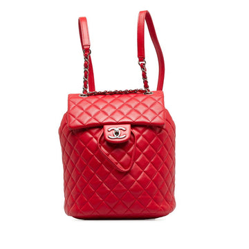 Chanel Black Lambskin Backpack