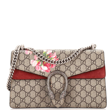 Dionysus Bag Blooms Print GG Coated Canvas Small