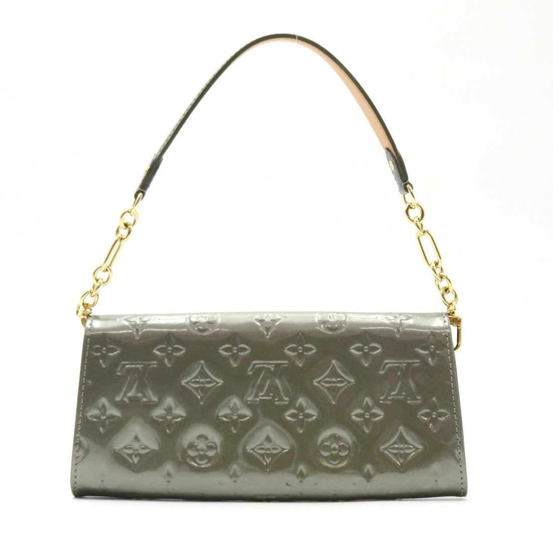 Louis Vuitton Sunset Blue Bird Shoulder Bag Patent Leather Vernis  Grey M91625