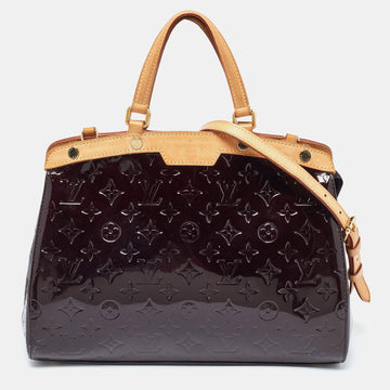 Louis Vuitton Amarante Monogram Vernis Brea Mm Bag