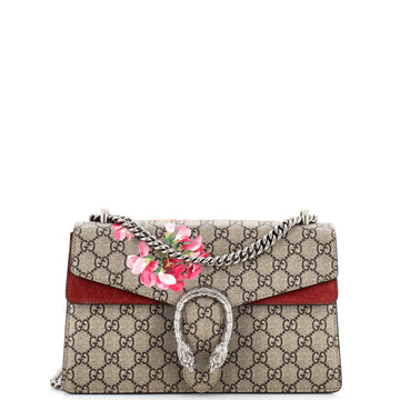 Dionysus Bag Blooms Print GG Coated Canvas Small
