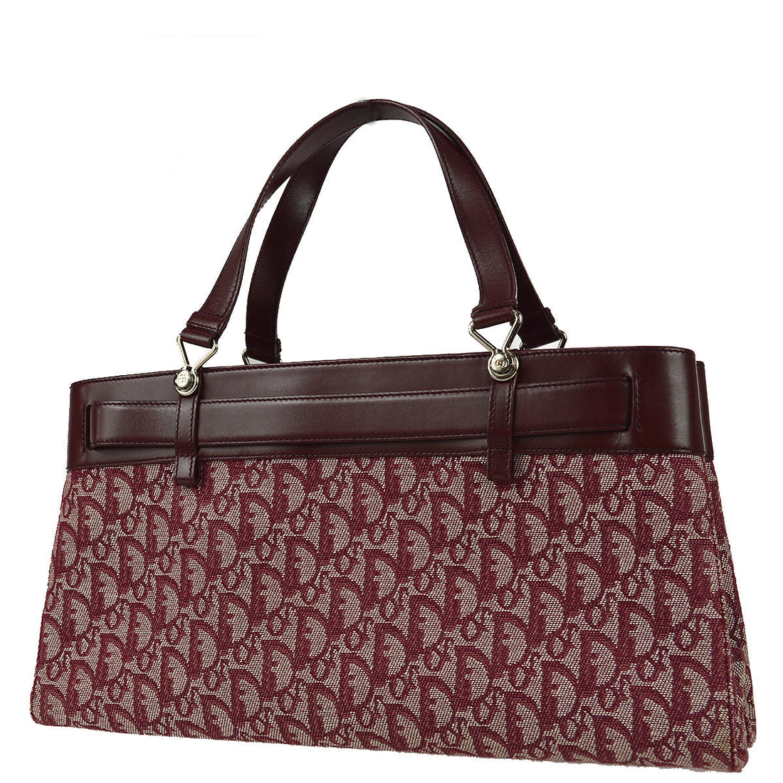 Christian Dior 2002 Bordeaux Trotter Tote Handbag