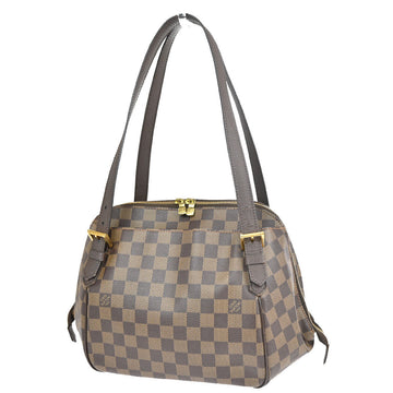 Louis Vuitton Belem Mm  Canvas Shoulder Bag ()