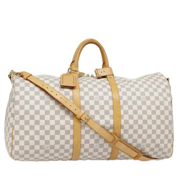 Louis Vuitton Keepall Bandouliere 55  Canvas Travel Bag ()