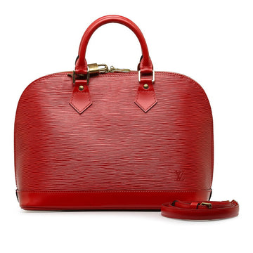 Louis Vuitton Epi Alma Handbag 2WAY M52147 Castilian Red Leather  Louis Vuitton