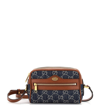 Ophidia Shoulder Bag GG Denim Mini