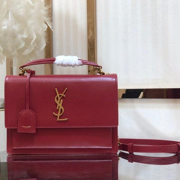 Makersluxe - Sunset Top Handle Bag Red