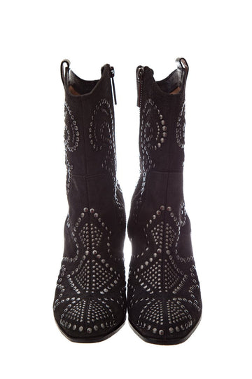 Donald J Pliner Black Studded Booties SZ 7.5