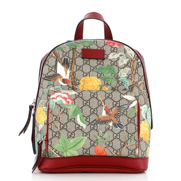 Zip Pocket Backpack Tian Print GG Coated Canvas Small