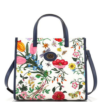 Convertible Tote Flora Canvas Medium