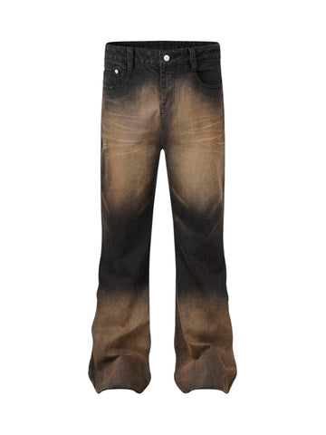 Makersluxe High Street Hip Hop Distressed Washed Jeans