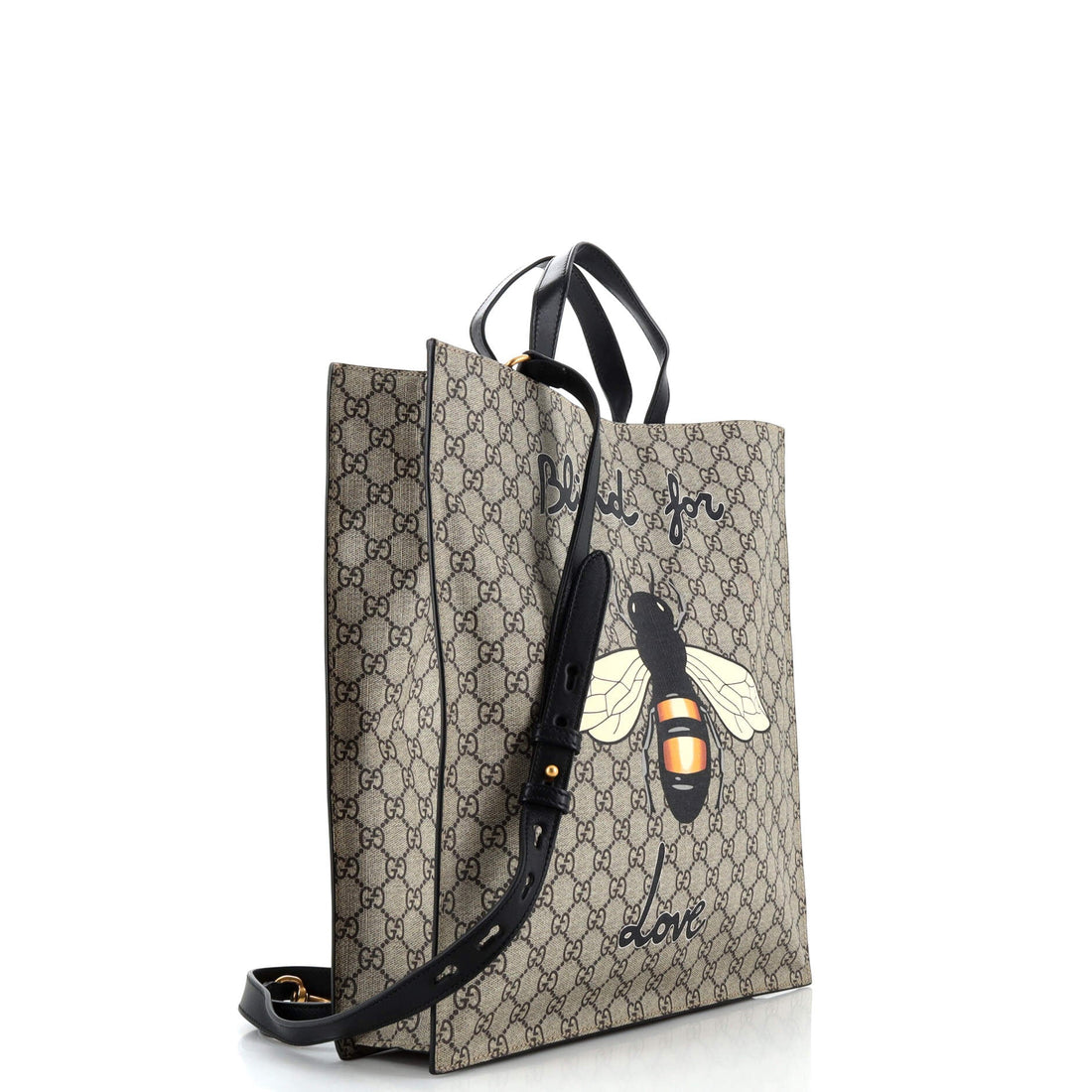 Convertible Soft Open Tote Printed GG Coated Canvas Tall