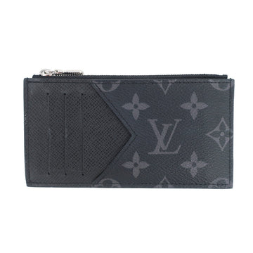 Louis Vuitton Taigaama Monogram Coin Card Hers Zippy Black IC M30271